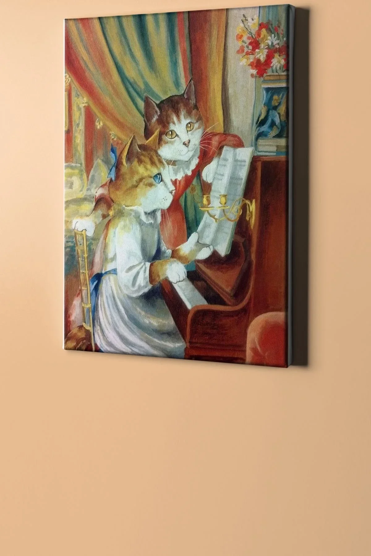 Sayılarla Boyama Seti Kasnaklı Piyanist Kedi