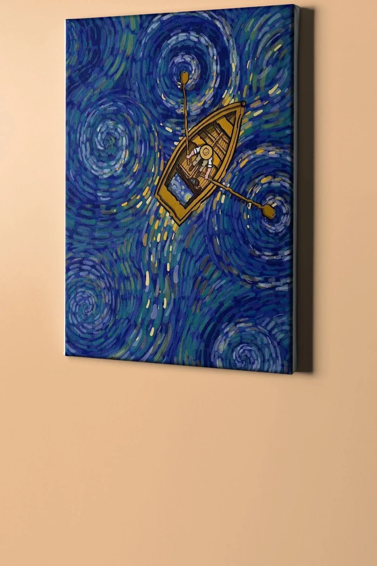 Sayılarla Boyama Seti Kasnaklı Kayıkytaki Van Gogh