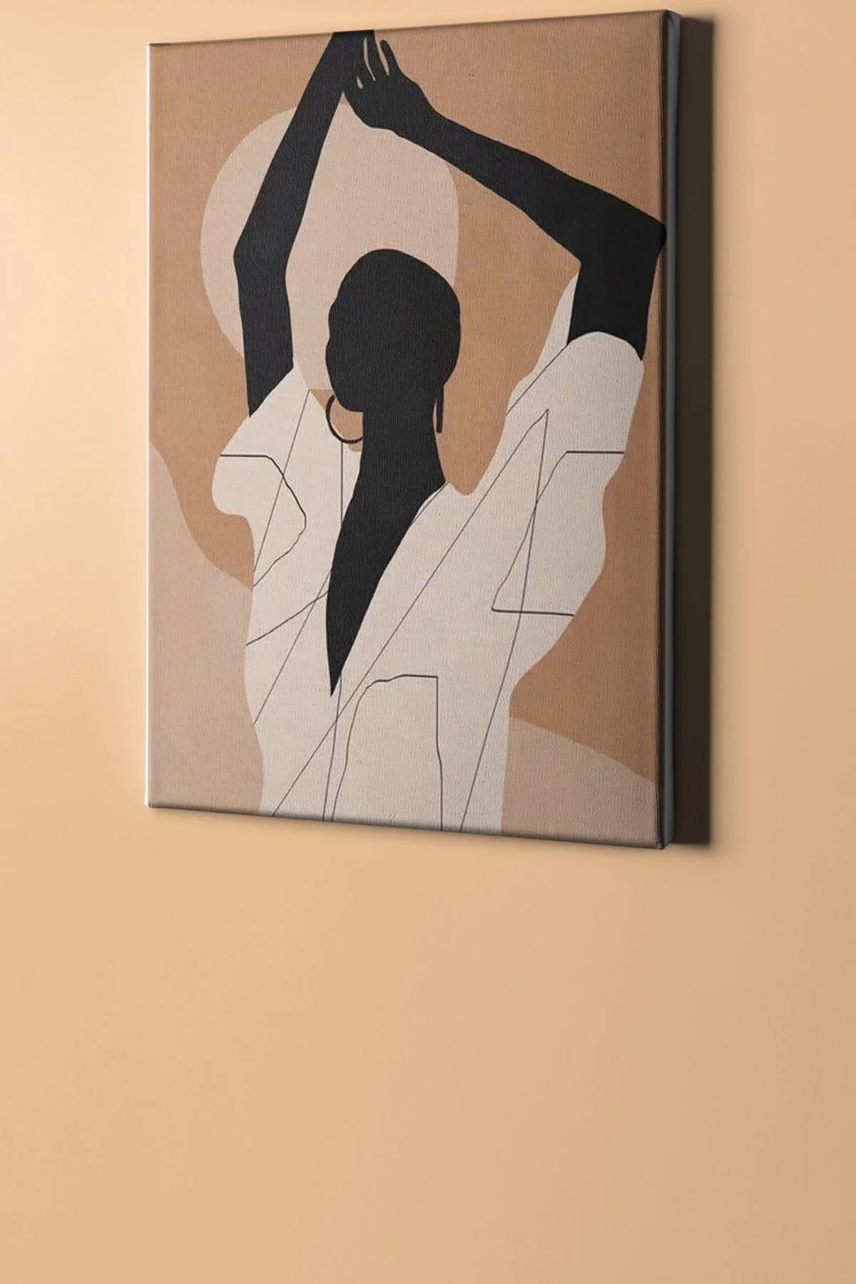Sayılarla Boyama Seti Kasnaklı Minimal Günbatımı Kızı