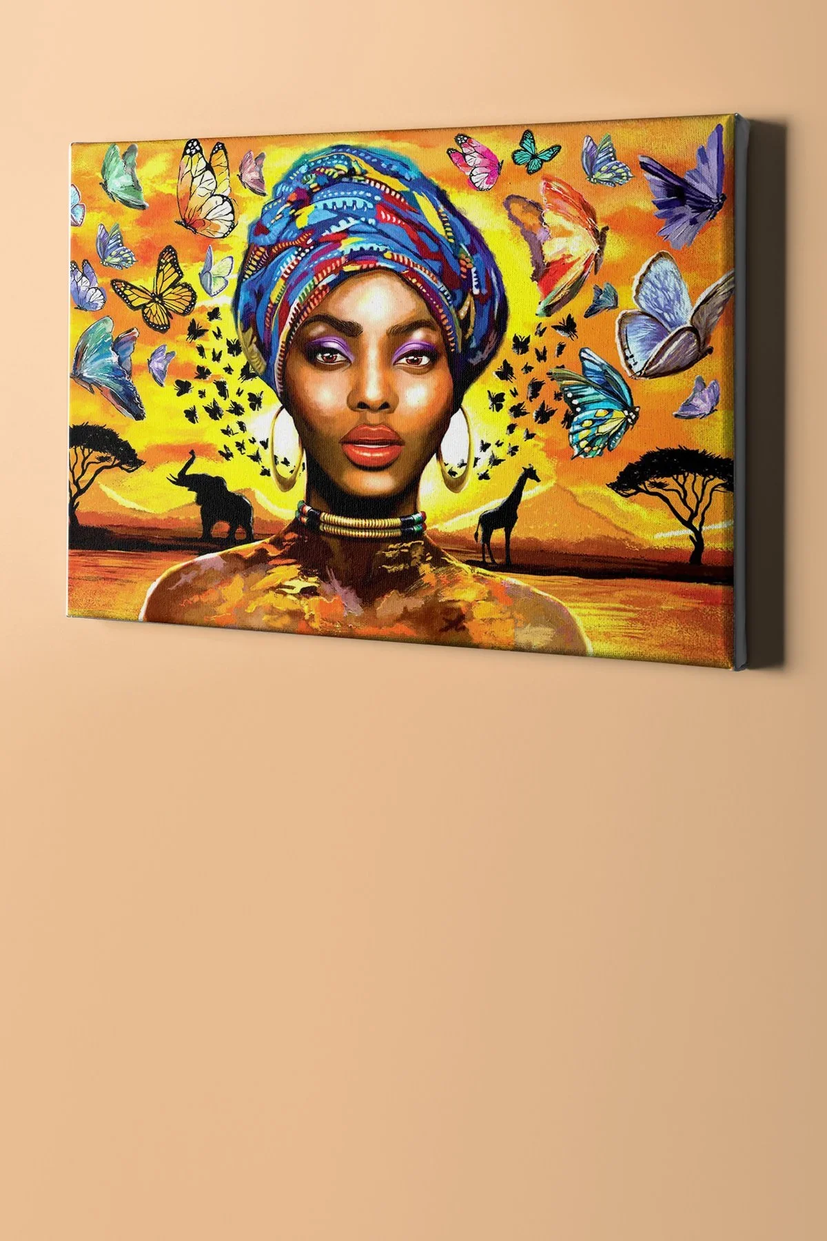 Sayılarla Boyama Seti Kasnaklı Afrika'da Kelebekler