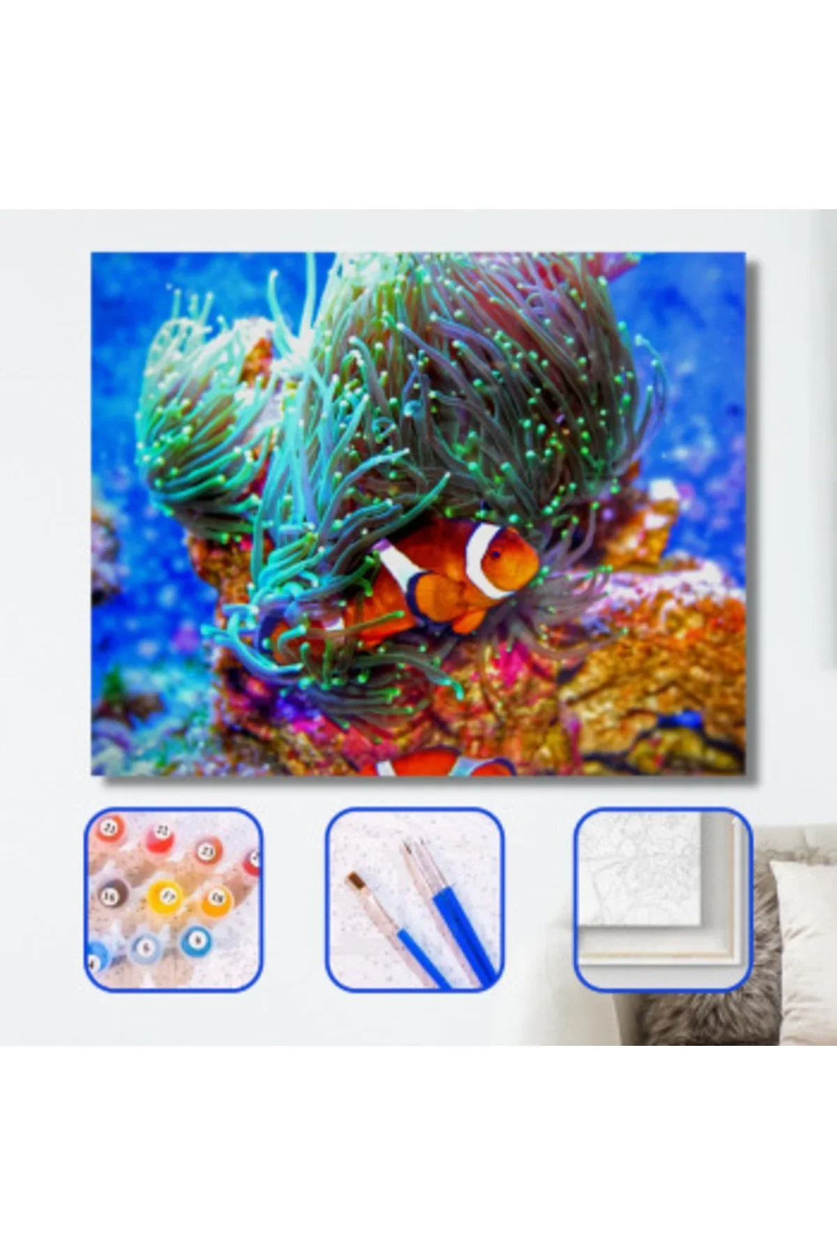 Sayılarla Boyama Seti Kasnaklı Kayıp Balık Nemo