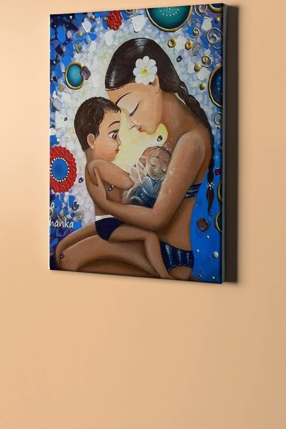 Sayılarla Boyama Seti Kasnaklı Anne Veçocukları