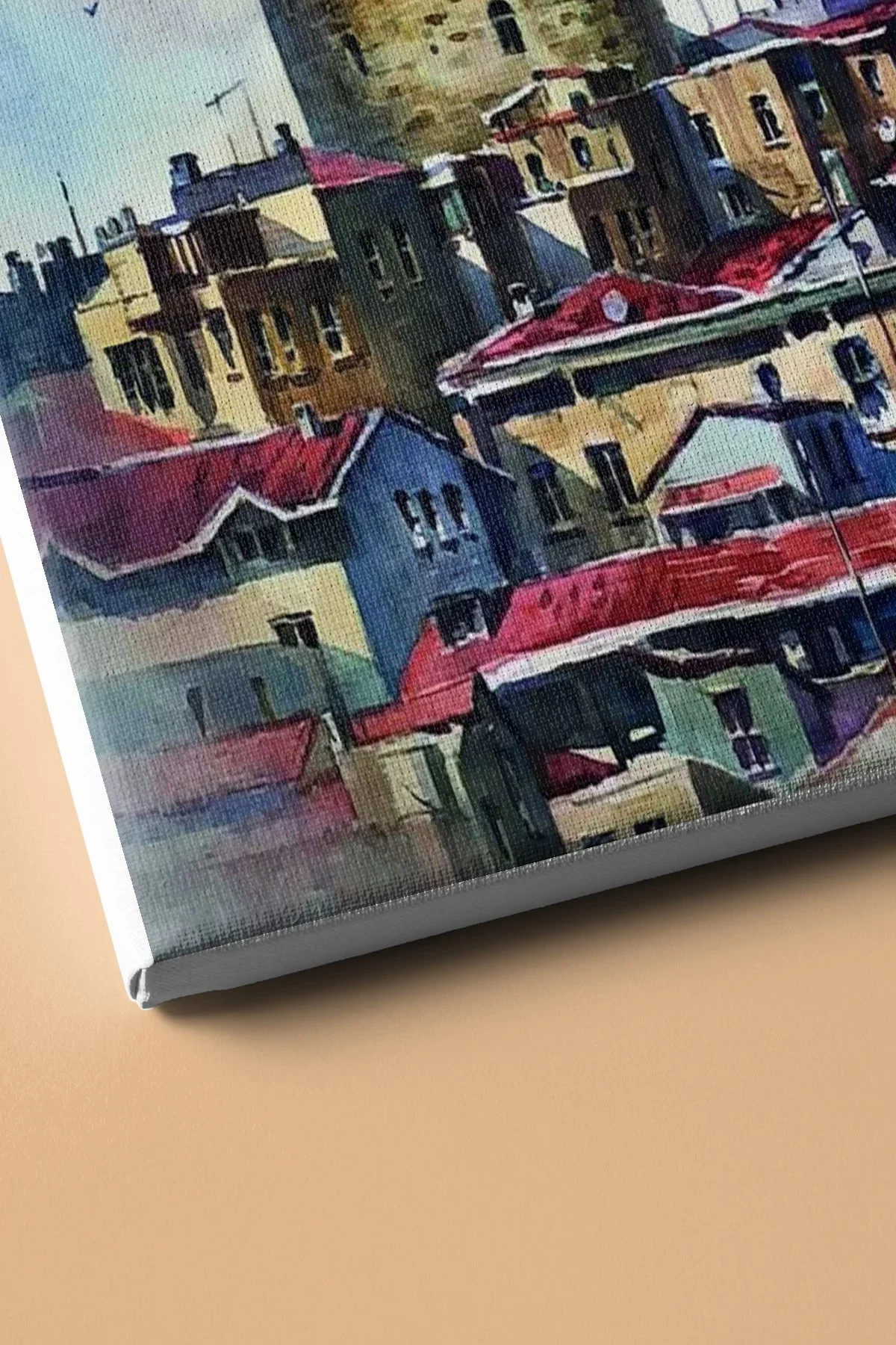Sayılarla Boyama Seti Çerçeveli Kasnaklı Galata Kulesi 2