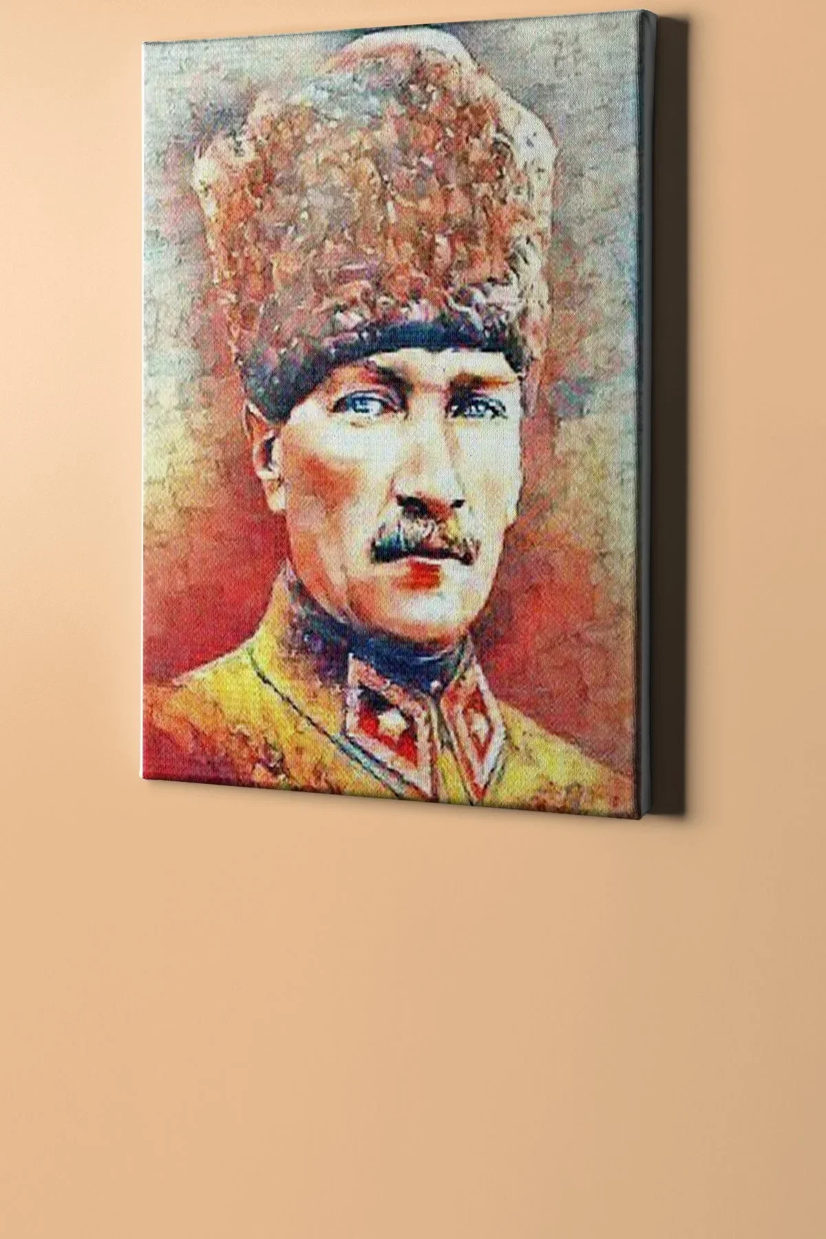 Sayılarla Boyama Seti Çerçeveli Kasnaklı Renkli Atatürk 6