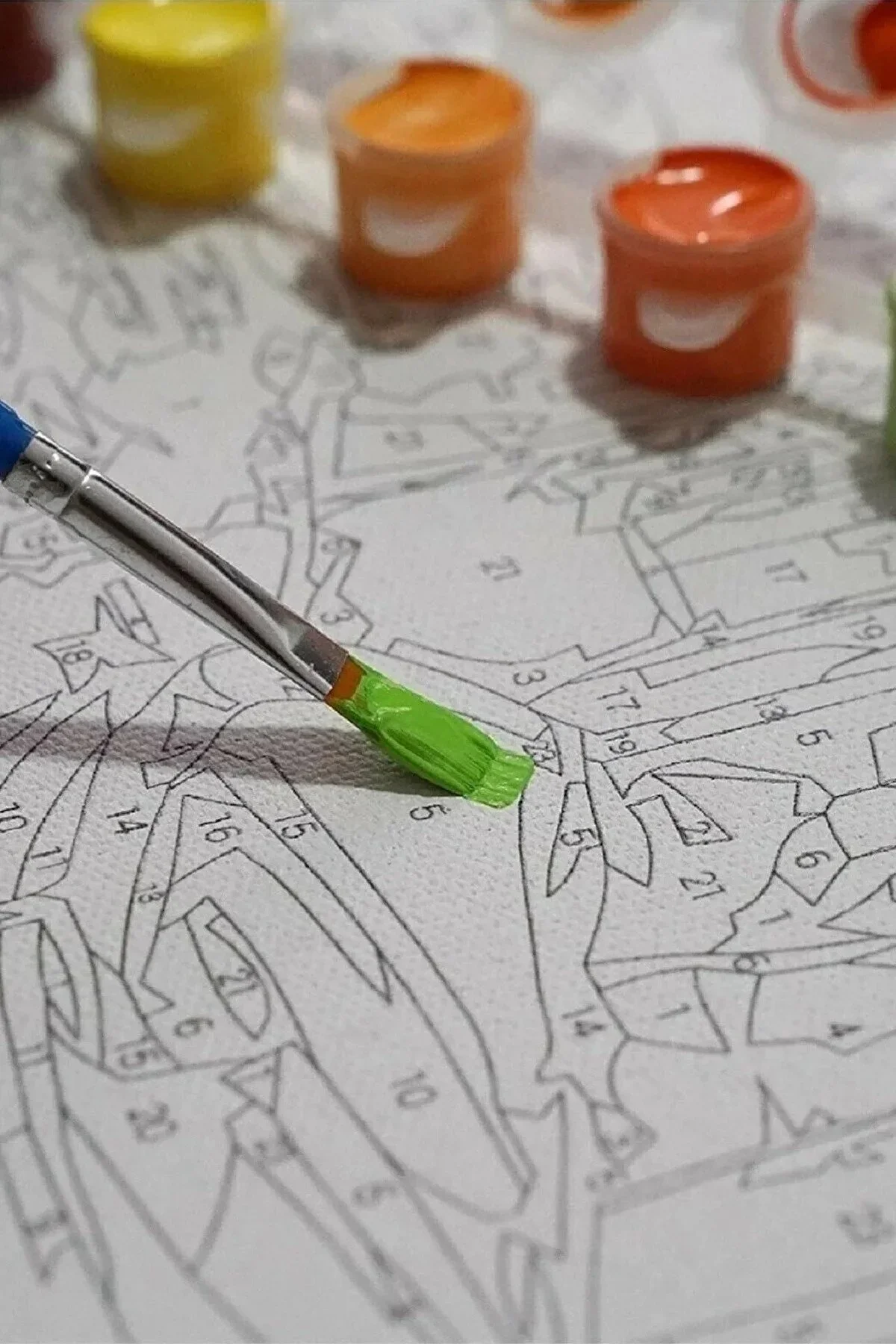 Sayılarla Boyama Seti Kasnaklı Silüet