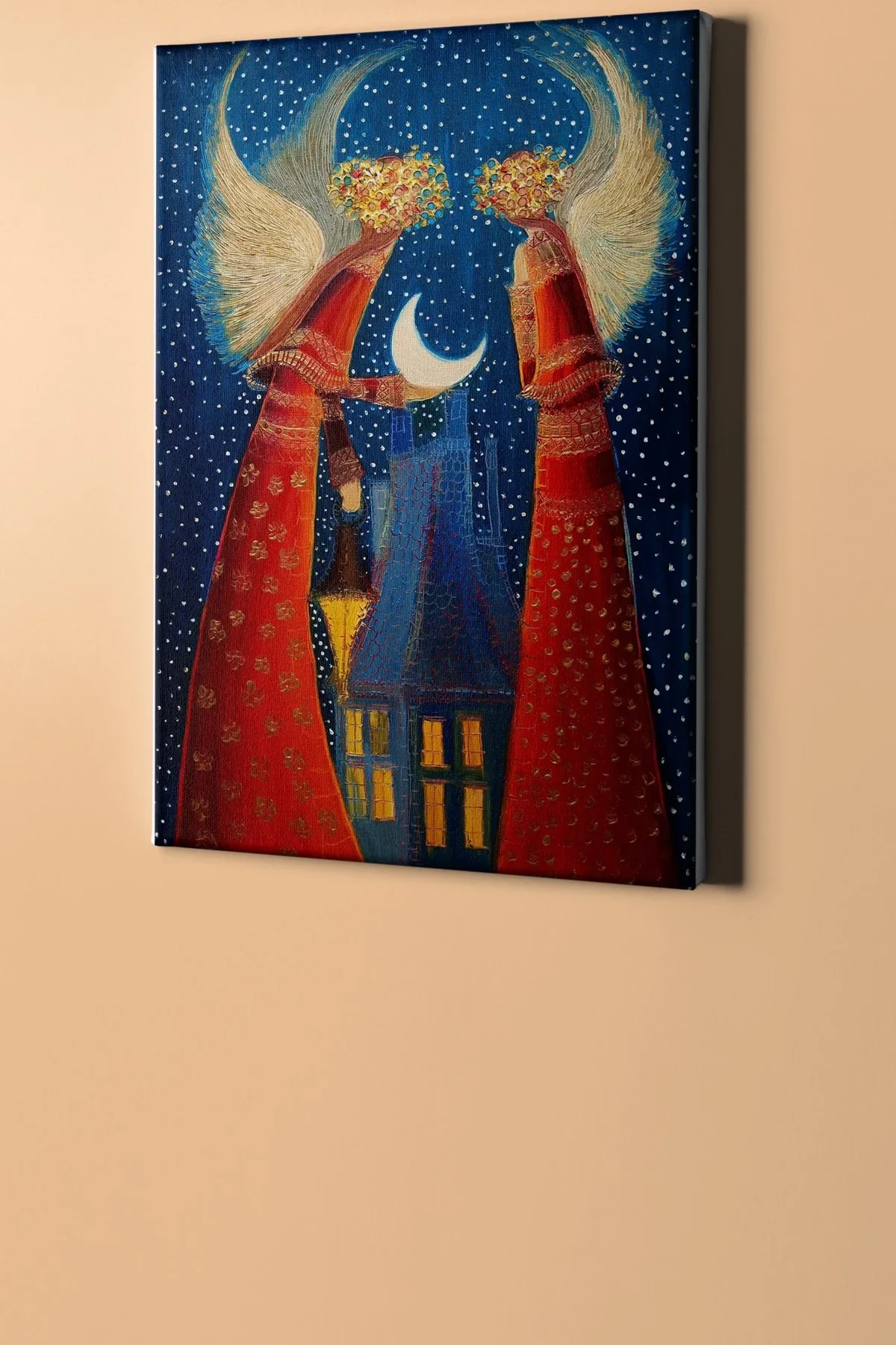 Sayılarla Boyama Seti Kasnaklı Gece Yarısı Melekleri