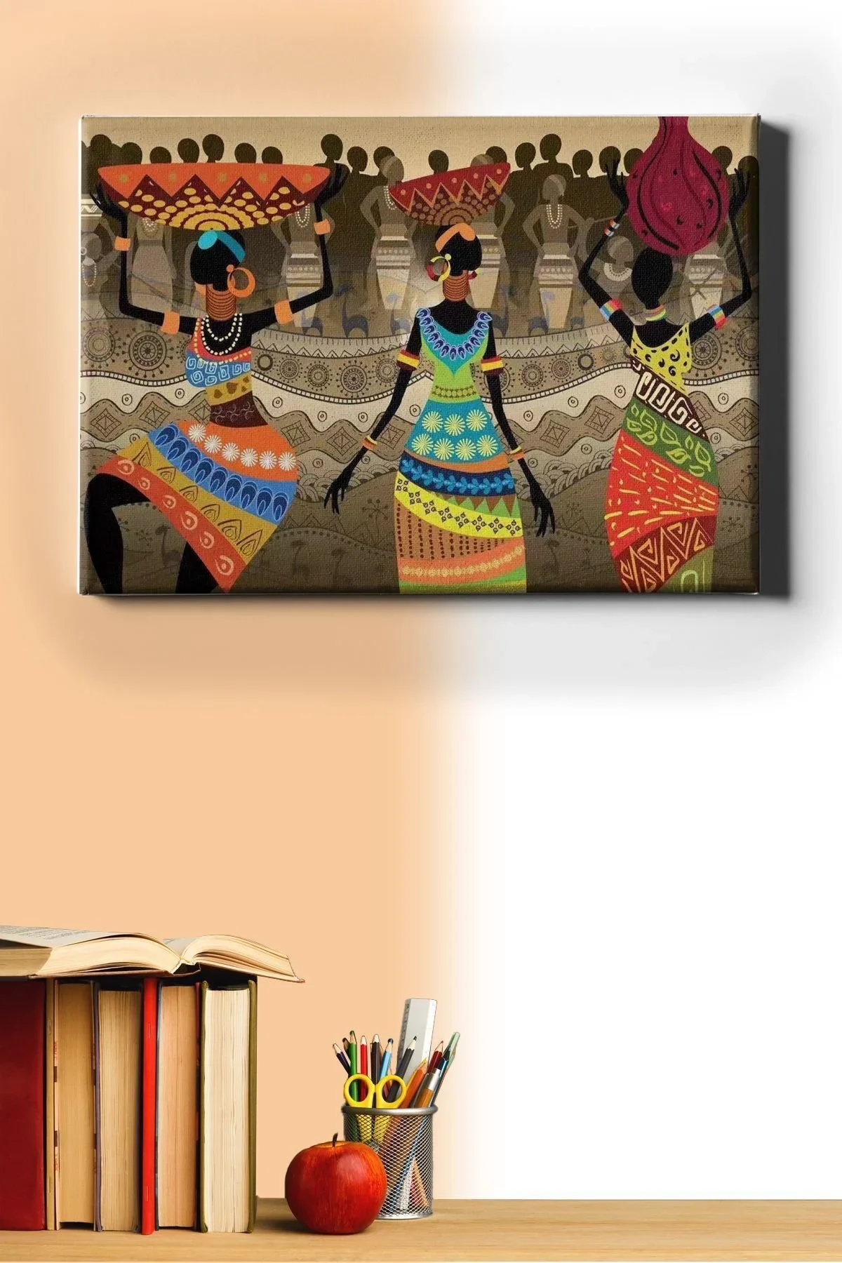 Sayılarla Boyama Seti Kasnaklı Afrikalı Kadınlar