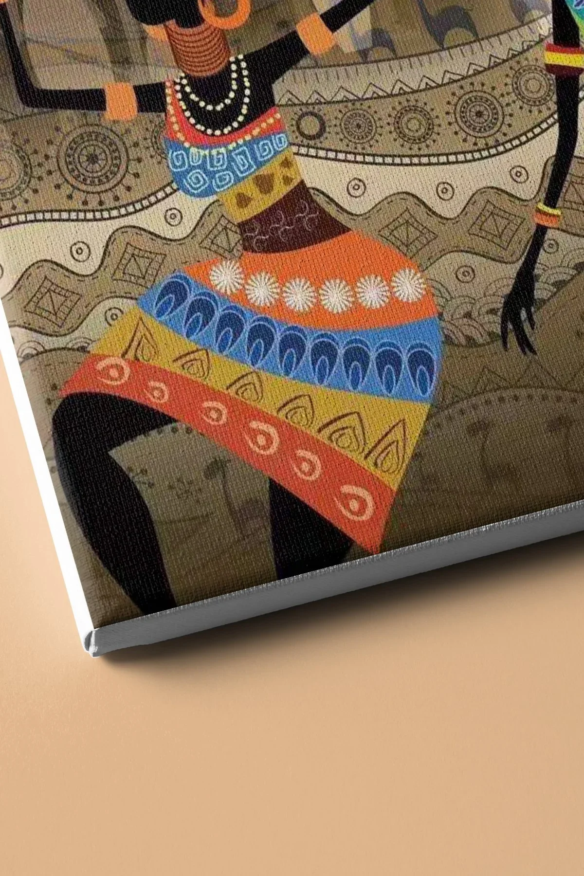 Sayılarla Boyama Seti Kasnaklı Afrikalı Kadınlar